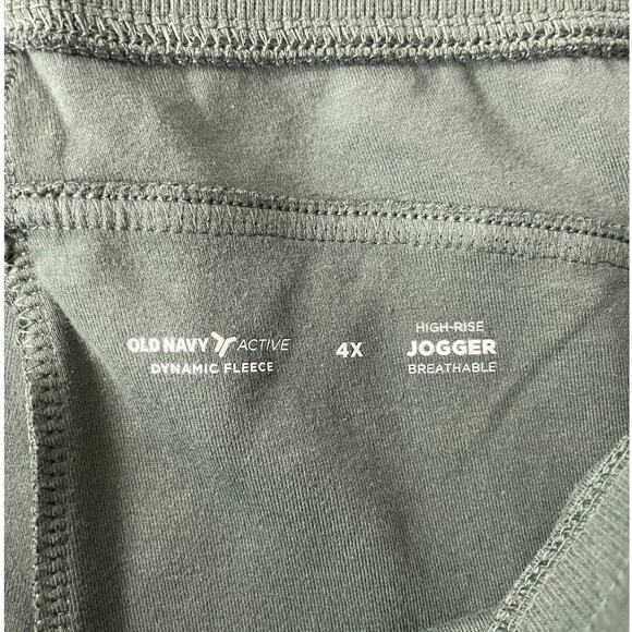 Old Navy Womens High Waisted Dynamic Fleece Jogger Sweatpants Green Size 4X NEW - Picture 8 of 10
